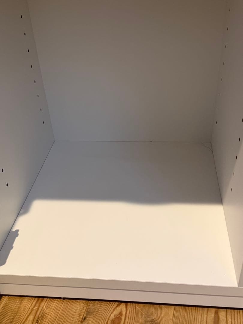 早い者勝ち‼️送料込‼️ニトリ　レンジボード 食器棚　コンセント付き　スライド付　白