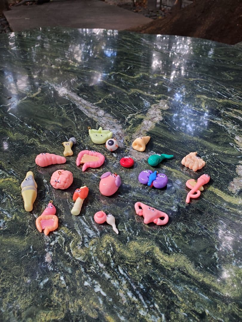 胆嚢　手作り臓器キーホルダー