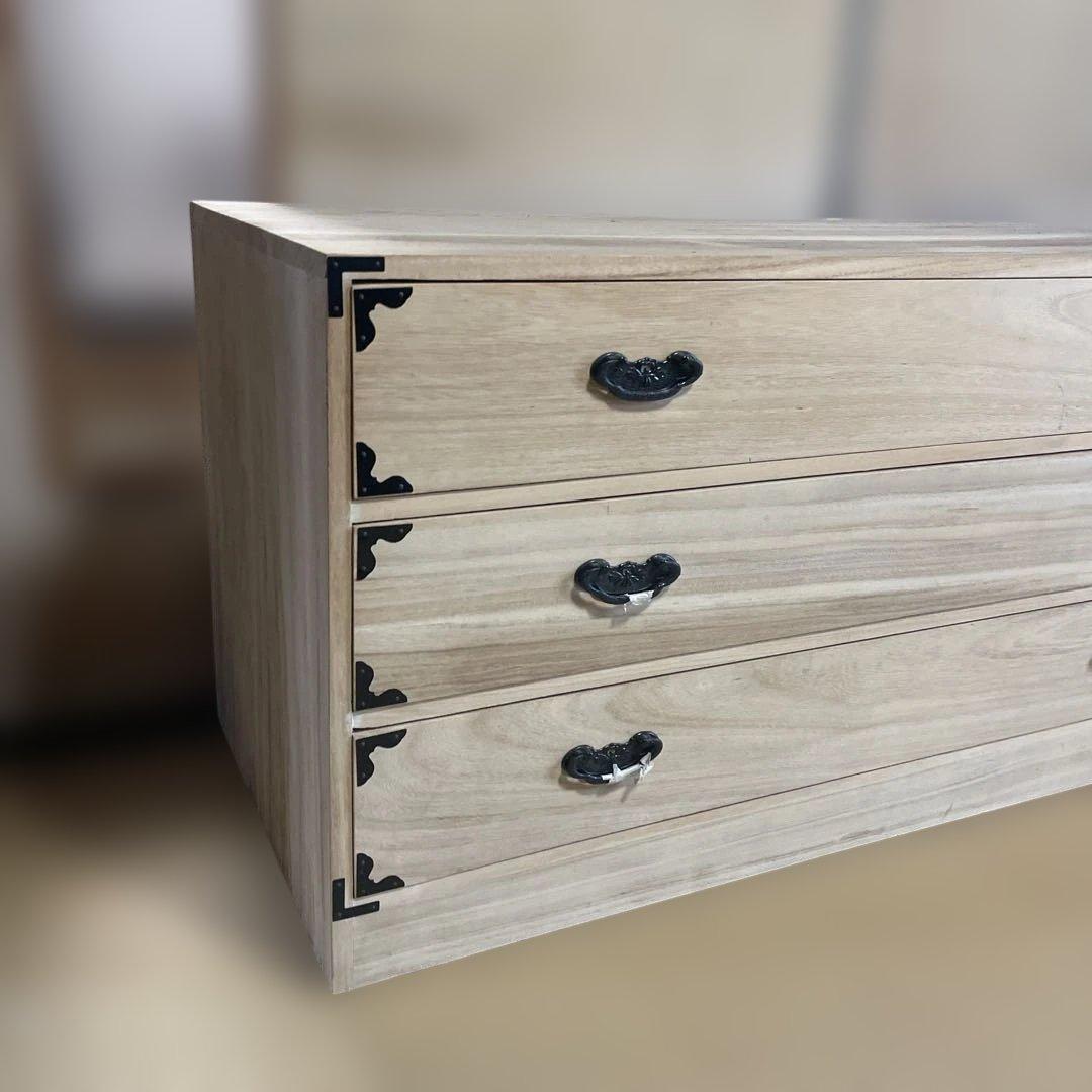 天然桐箪笥　3段収納 衣装箪笥 着物収納 チェスト