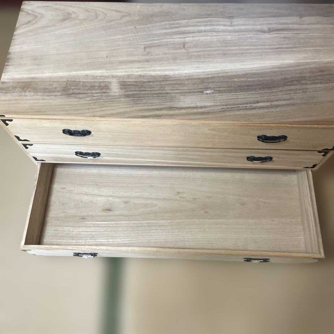 天然桐箪笥　3段収納 衣装箪笥 着物収納 チェスト