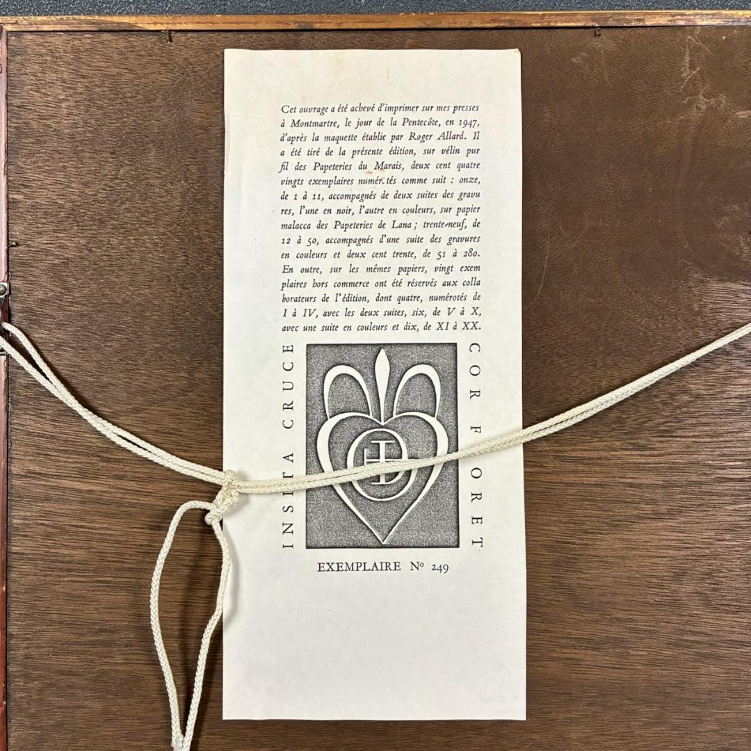 【出品3/3まで】美品 マリー・ローランサン「桟敷席」カラーエッチング 1947