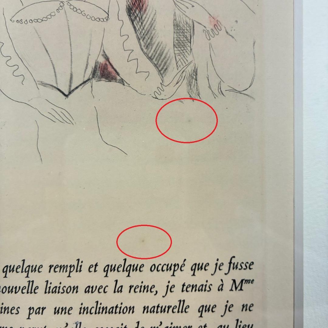 【出品3/3まで】美品 マリー・ローランサン「桟敷席」カラーエッチング 1947