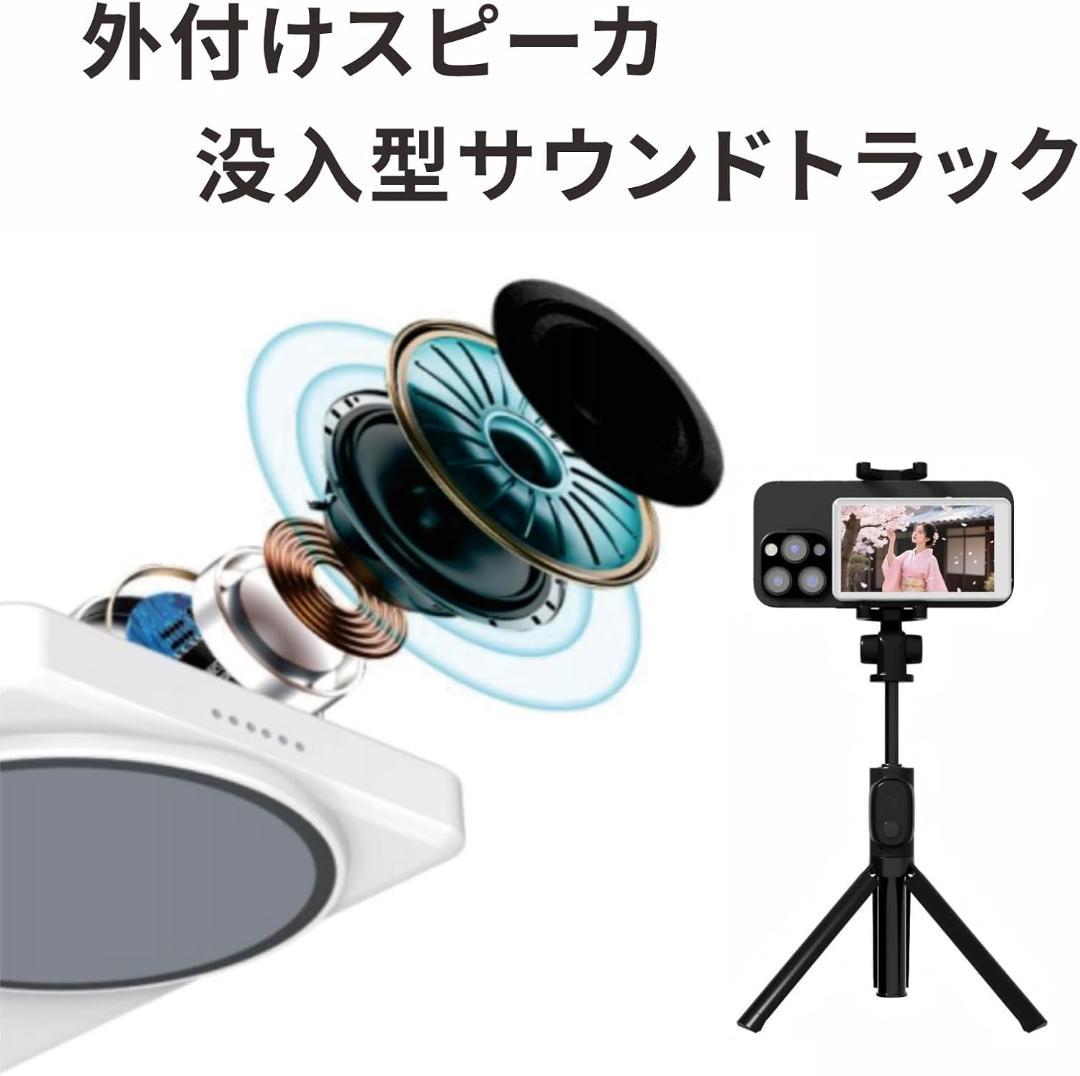 自撮りモニター 外付けスピーカースマホ自撮り ライブ再生 軽量