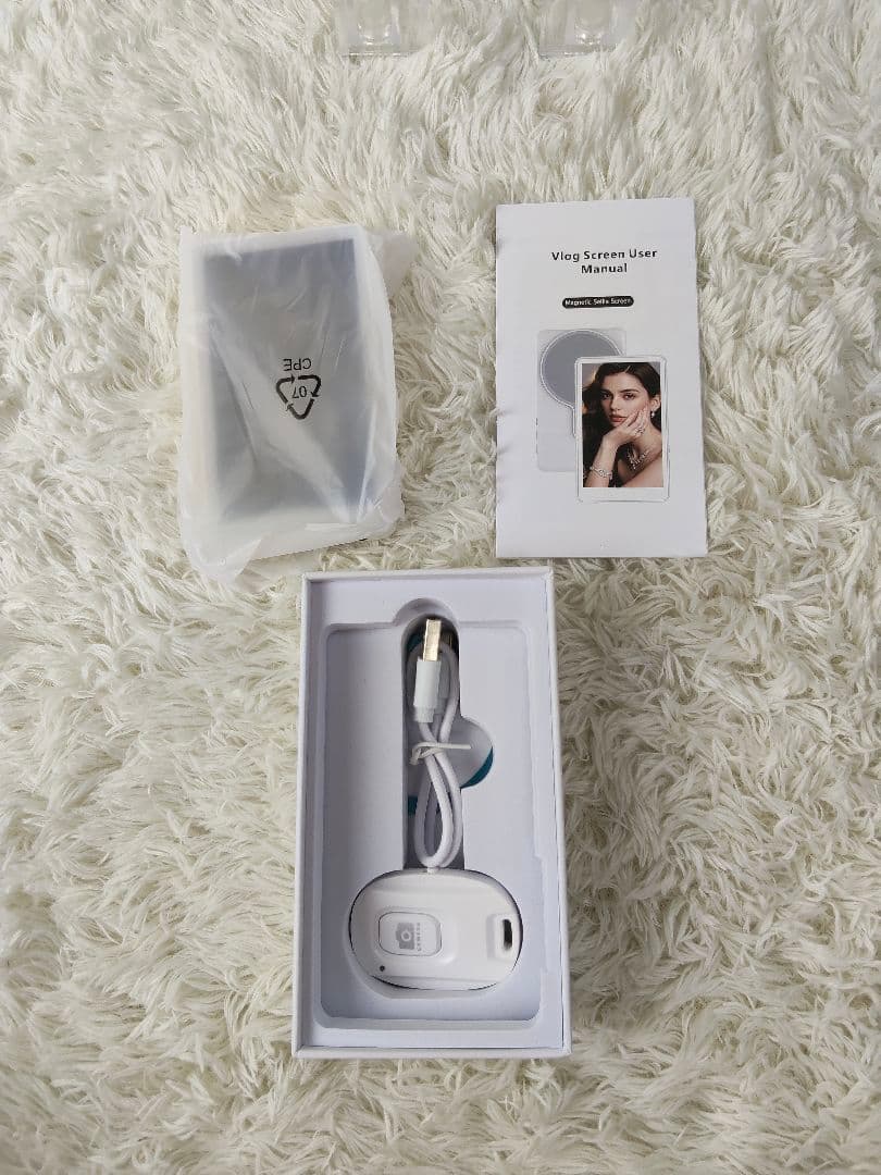 自撮りモニター 外付けスピーカースマホ自撮り ライブ再生 軽量