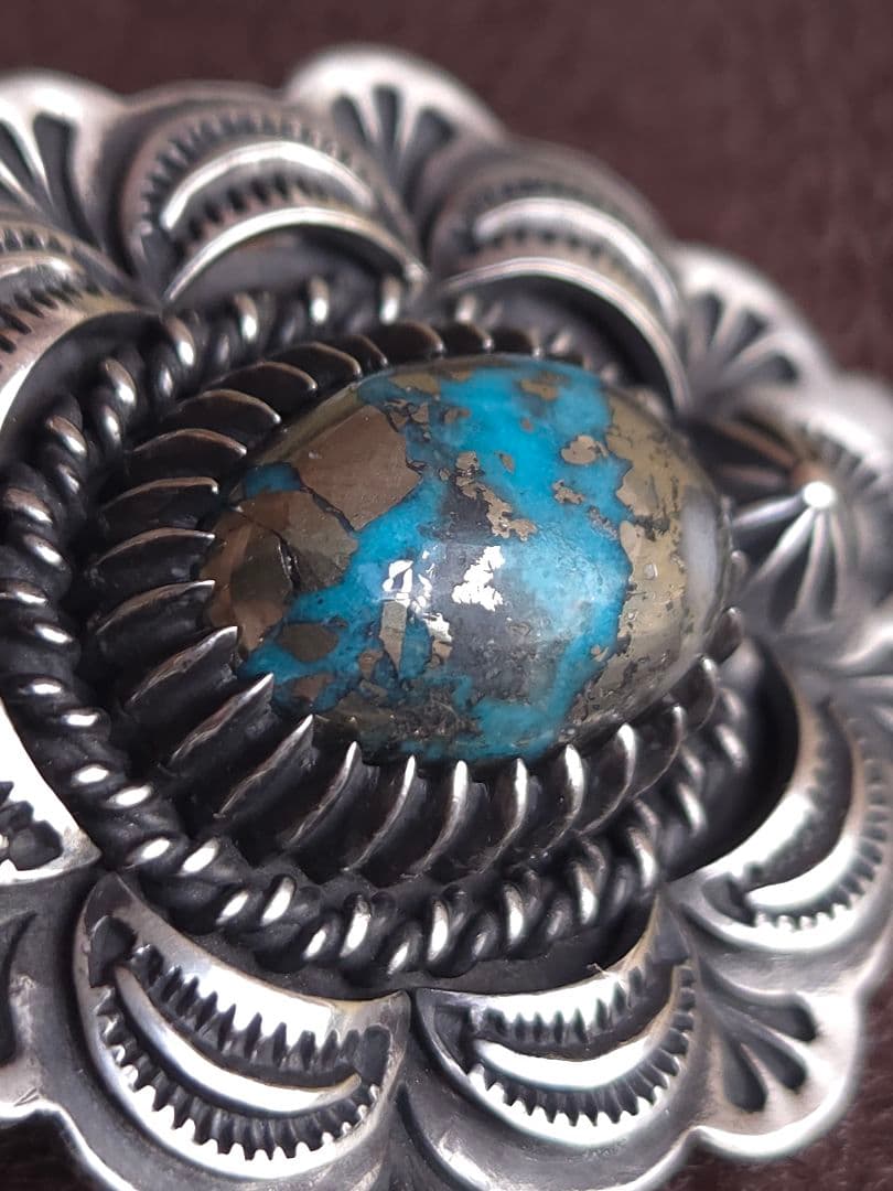 インディアンジュエリースタイル　パージャン　ターコイズ　ペンダント　ナバホ風