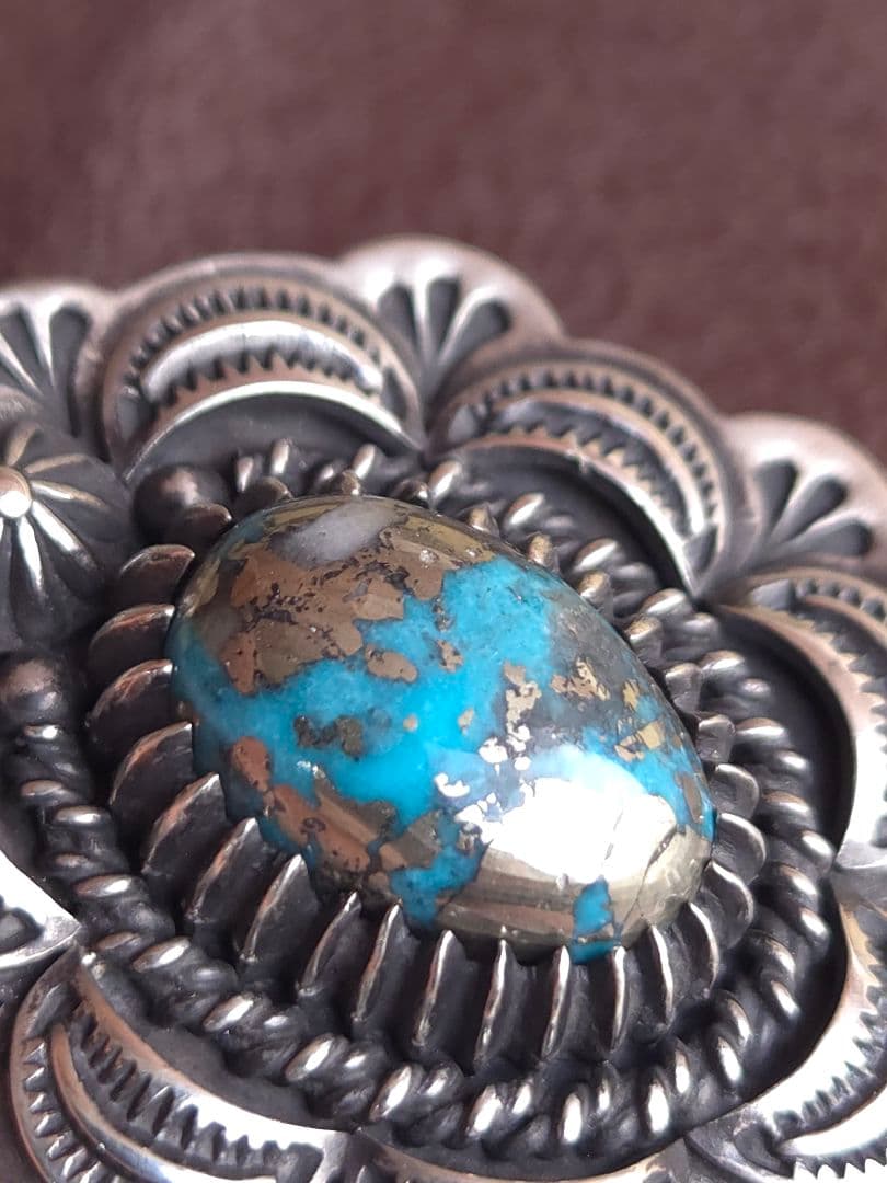 インディアンジュエリースタイル　パージャン　ターコイズ　ペンダント　ナバホ風