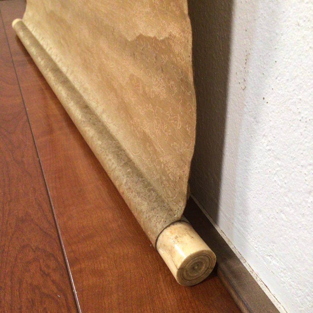 No3985 掛軸　伊藤明瑞　三行隷書　紙本　神童書家　王羲之　古美術　送料無料