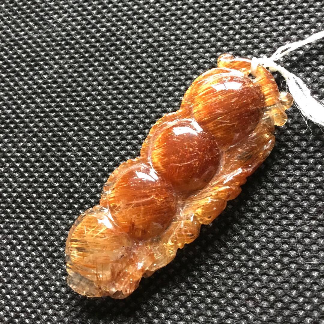 上質キャッツアイ銅色(コッパールチルクォーツ)ペンダント1個限定　パワーストーン