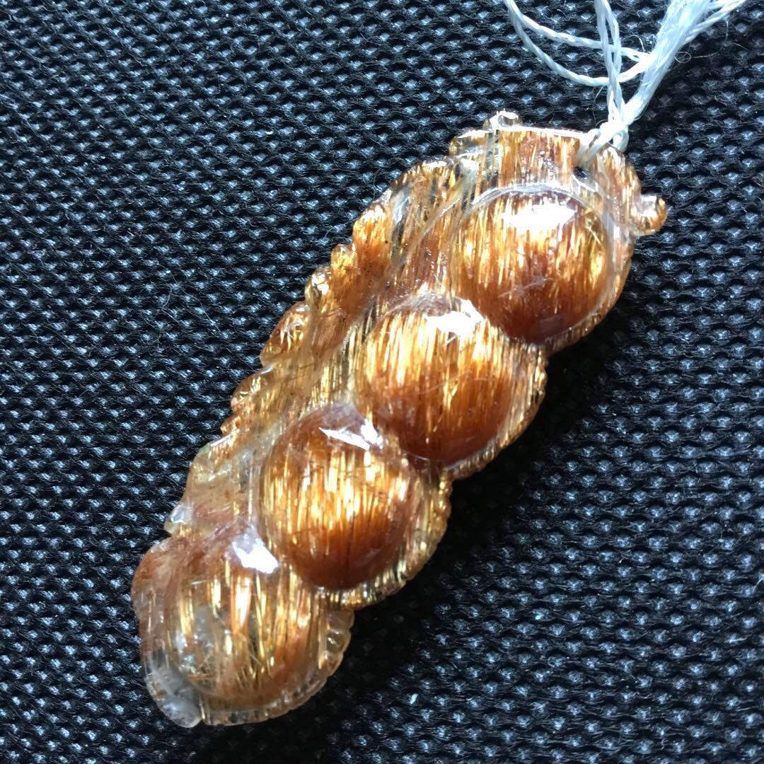 上質キャッツアイ銅色(コッパールチルクォーツ)ペンダント1個限定　パワーストーン