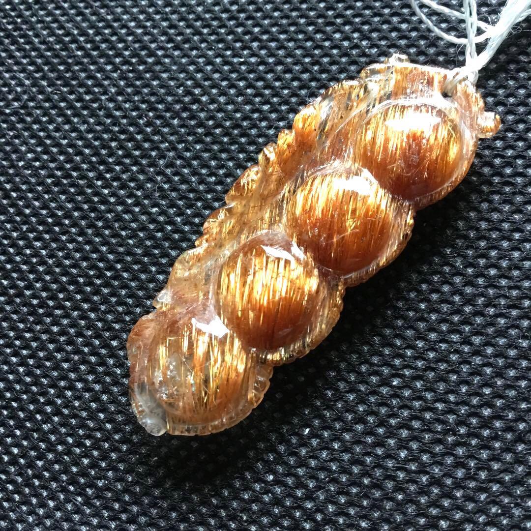 上質キャッツアイ銅色(コッパールチルクォーツ)ペンダント1個限定　パワーストーン