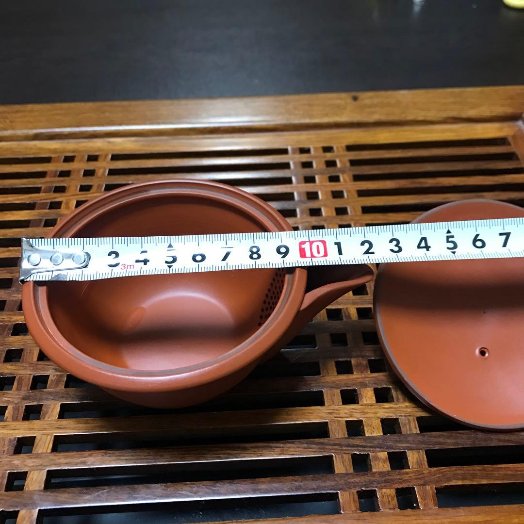 常滑焼　煎茶器　時代　名工　翁軒　朱泥 宝瓶