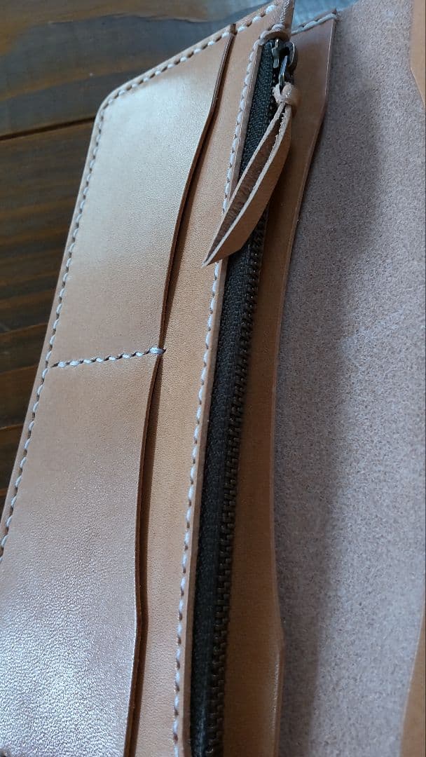 ロングウォレット　長財布　栃木サドルレザー　レザークラフト☆総手縫い☆(83)