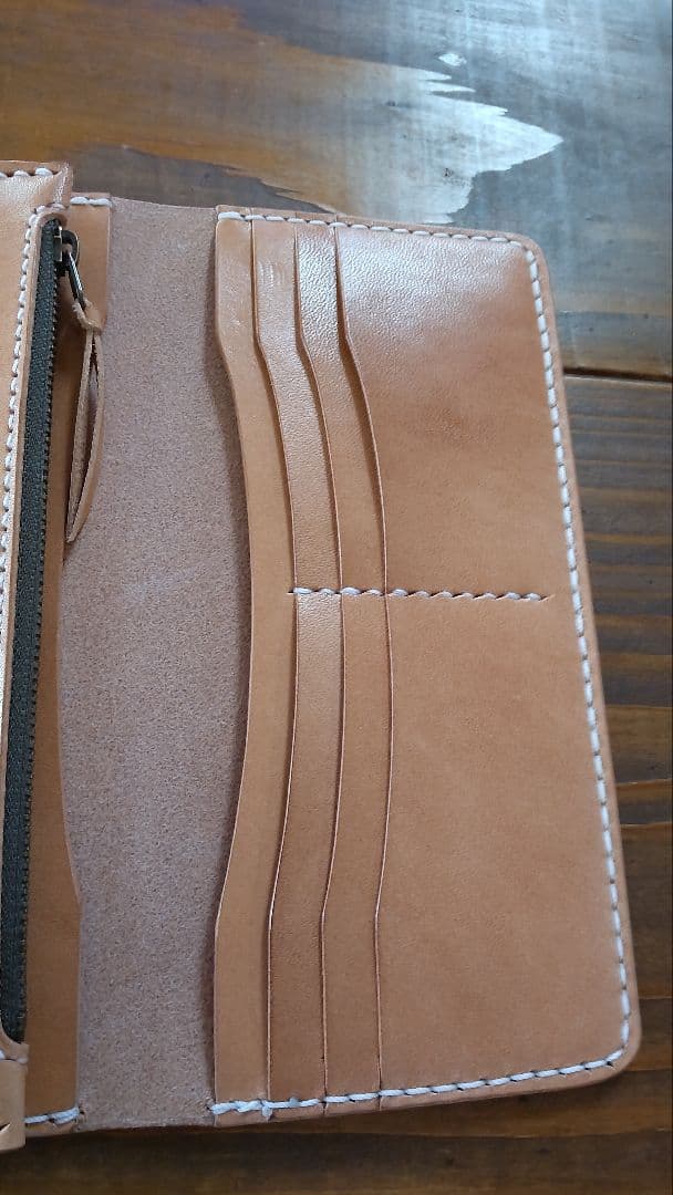 ロングウォレット　長財布　栃木サドルレザー　レザークラフト☆総手縫い☆(83)