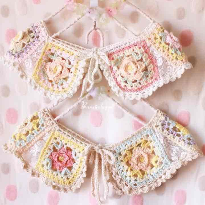 ばらいろほっぺ  つけ襟  新品