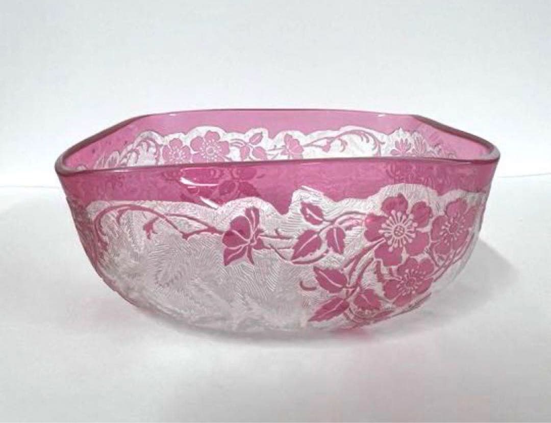 ★アンティークバカラ【Baccrat】★エグランチェ★ボール四角★11.3㎝★