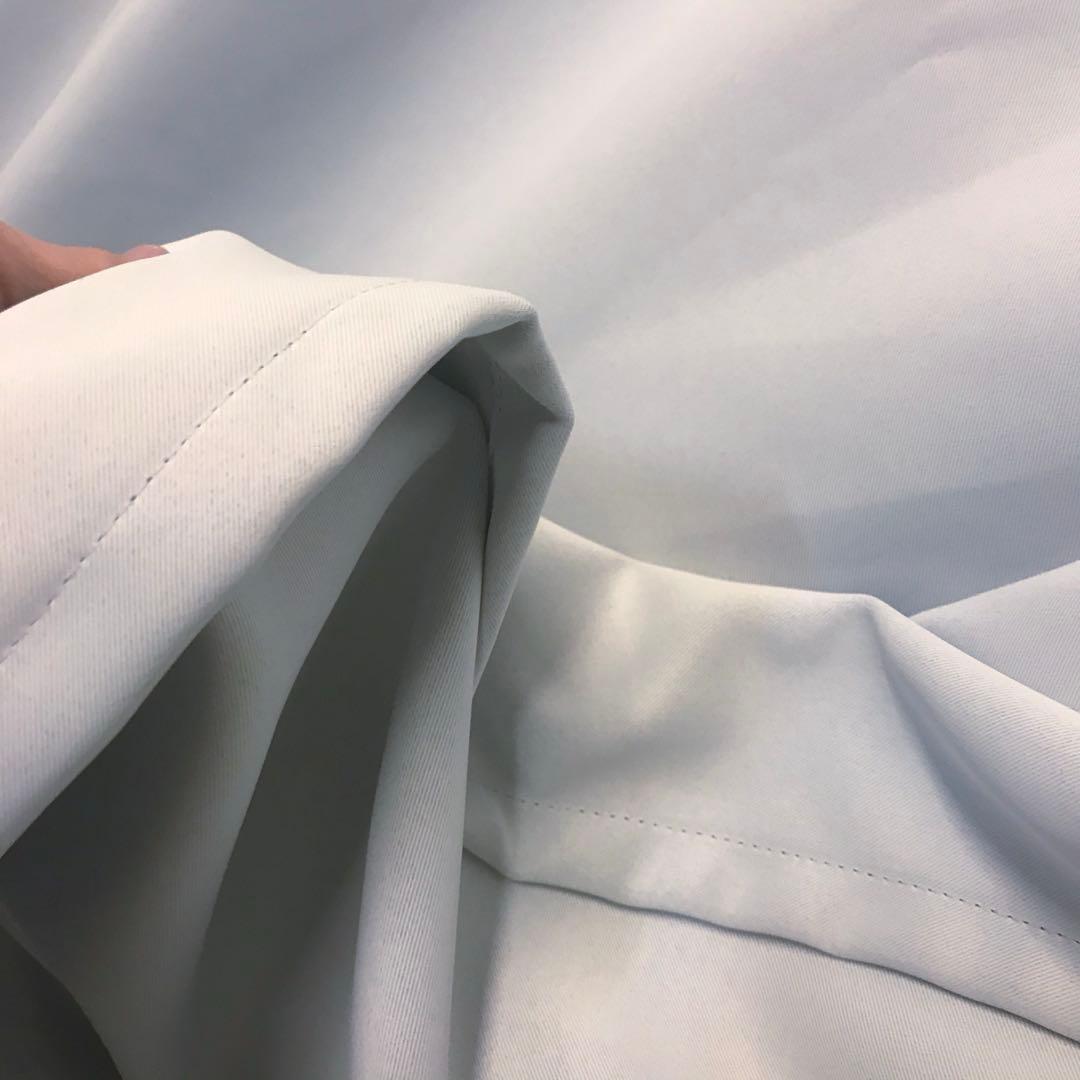 防炎　1級遮光カーテン　幅150cm×丈240cm2枚　ホワイト