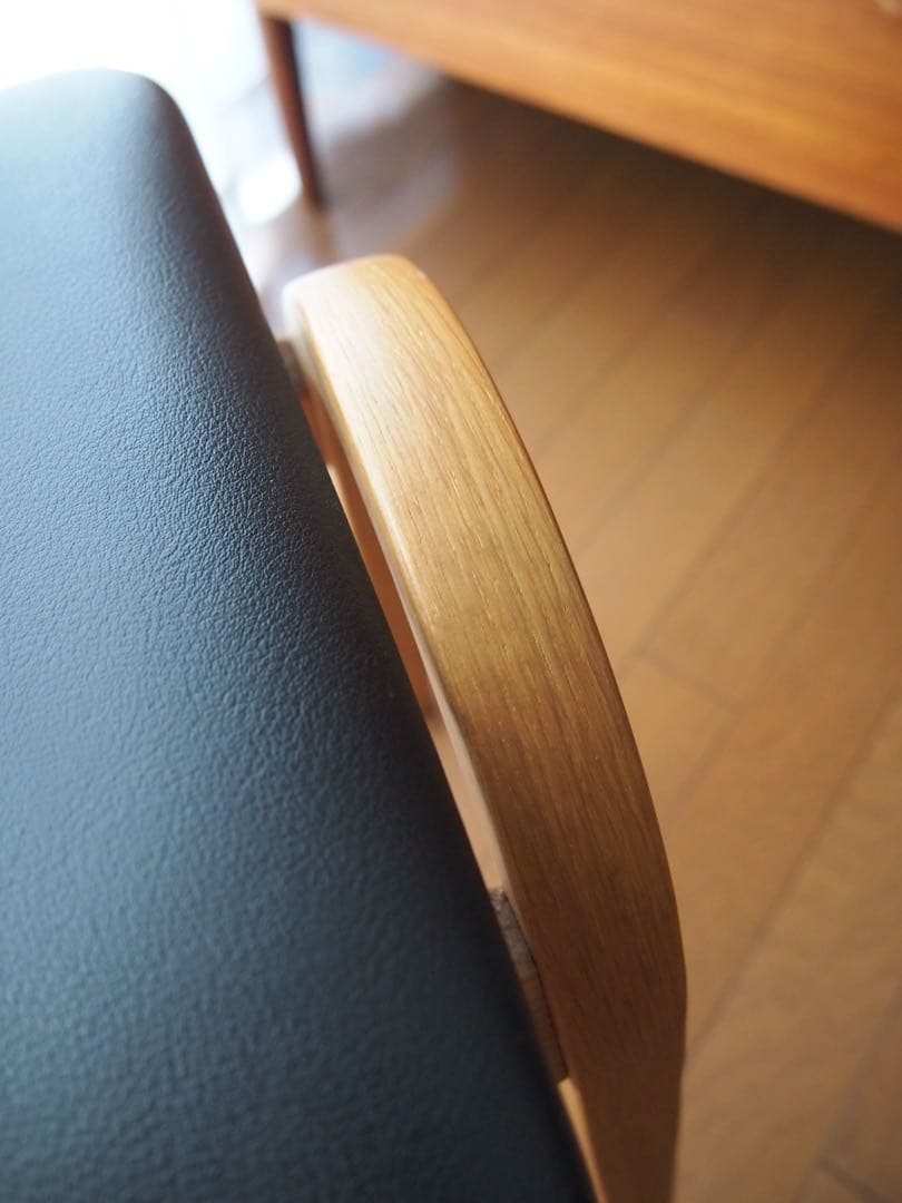 ミナペルホネン 秋田木工 剣持スツールE ナラ材 希少 タンバリン チェア 生地