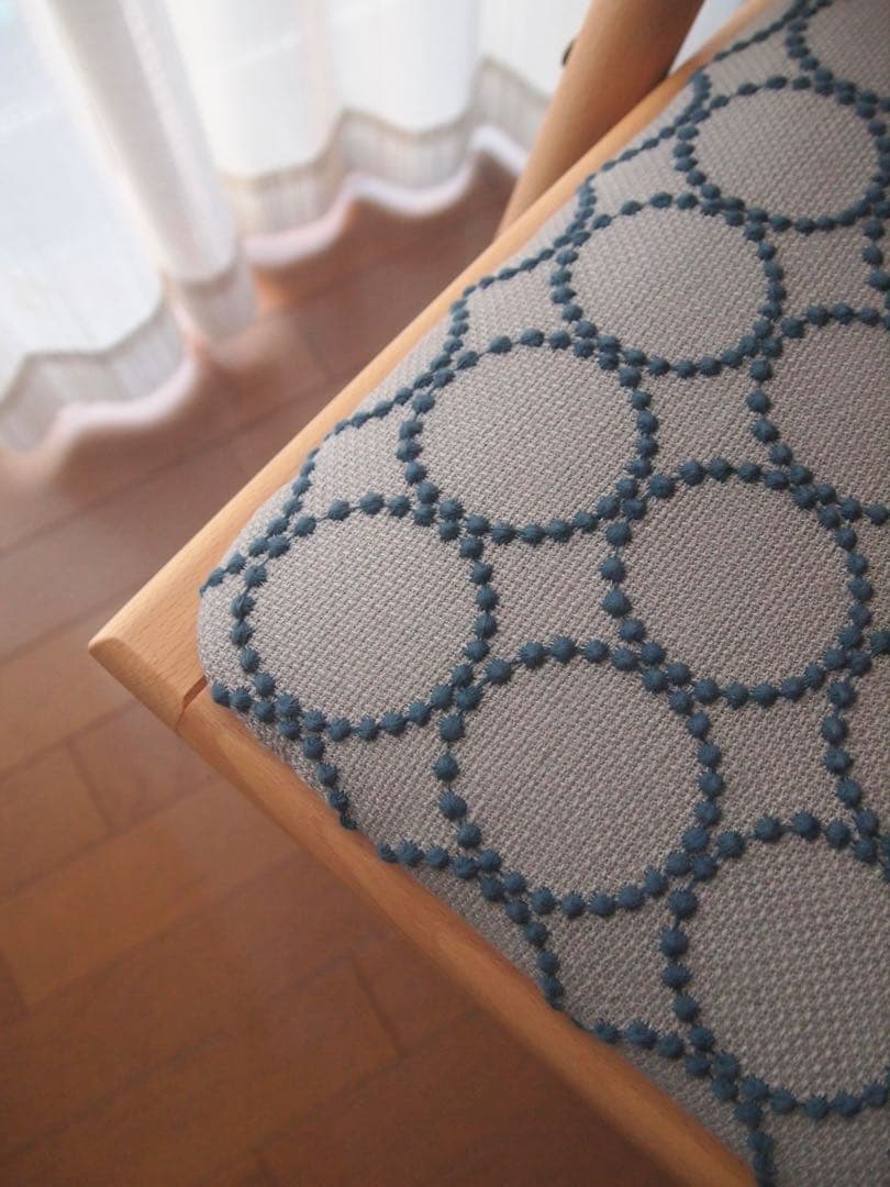 ミナペルホネン 秋田木工 剣持スツールE ナラ材 希少 タンバリン チェア 生地