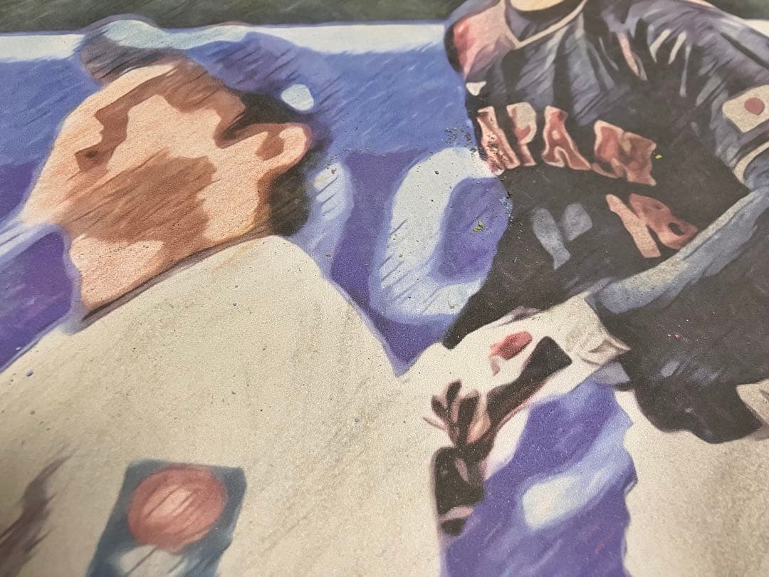 パステル画3 額装品　額縁寸法32.7cm×44.5cm　カラー着色　定款付