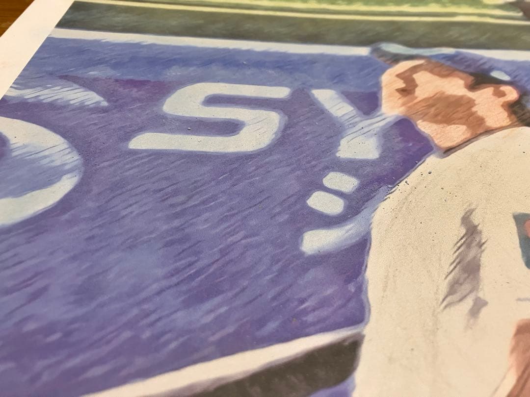 パステル画3 額装品　額縁寸法32.7cm×44.5cm　カラー着色　定款付