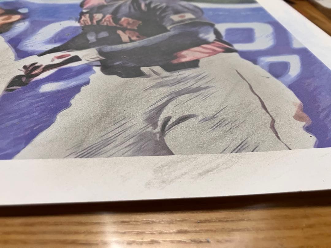 パステル画3 額装品　額縁寸法32.7cm×44.5cm　カラー着色　定款付