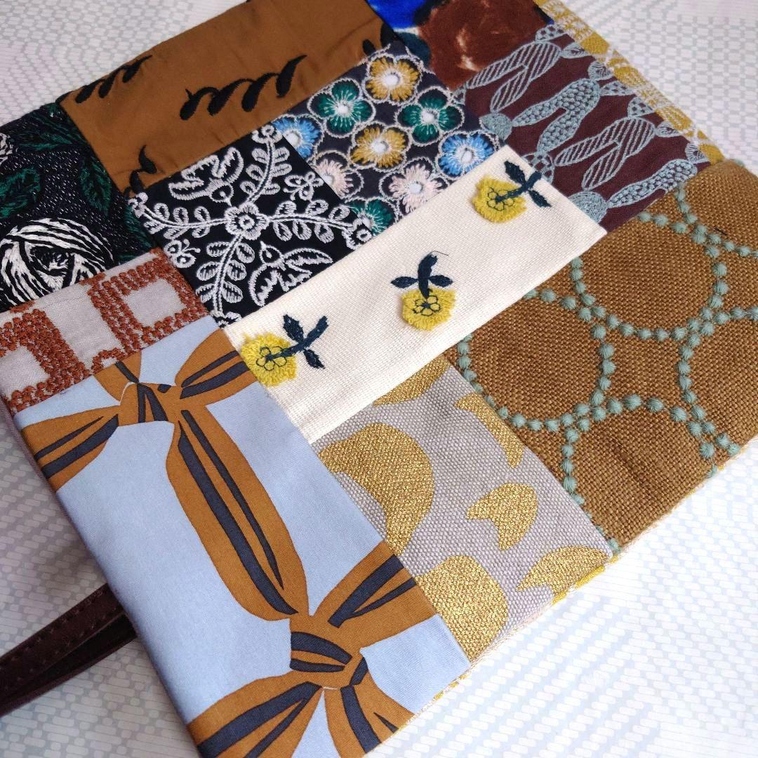 ミナペルホネン　パッチワーク☓Junglerelief　ミニトートバッグ