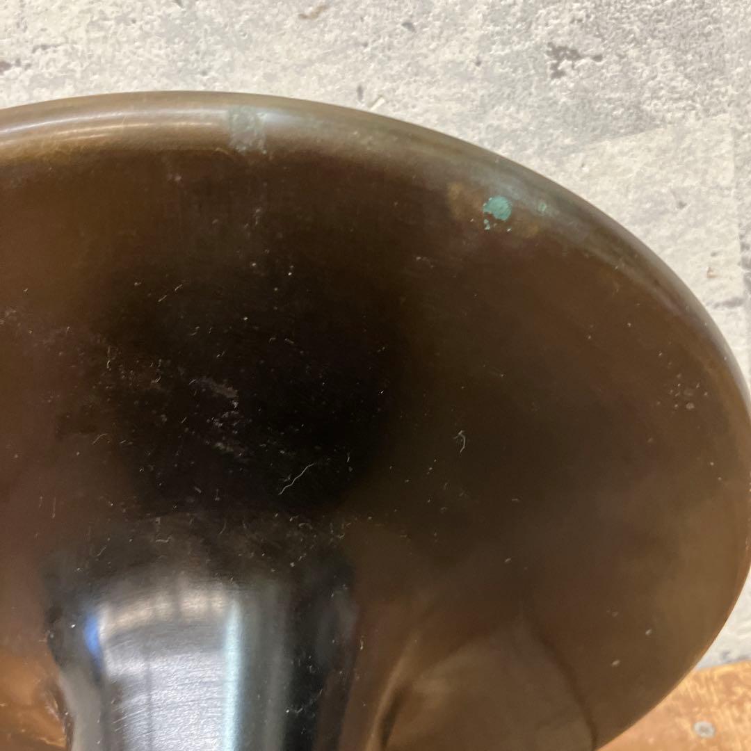 唐銅 池坊 遊環 双耳 薄端 唐金 銅製 華道具 立花瓶 花瓶 花入れ 花立て