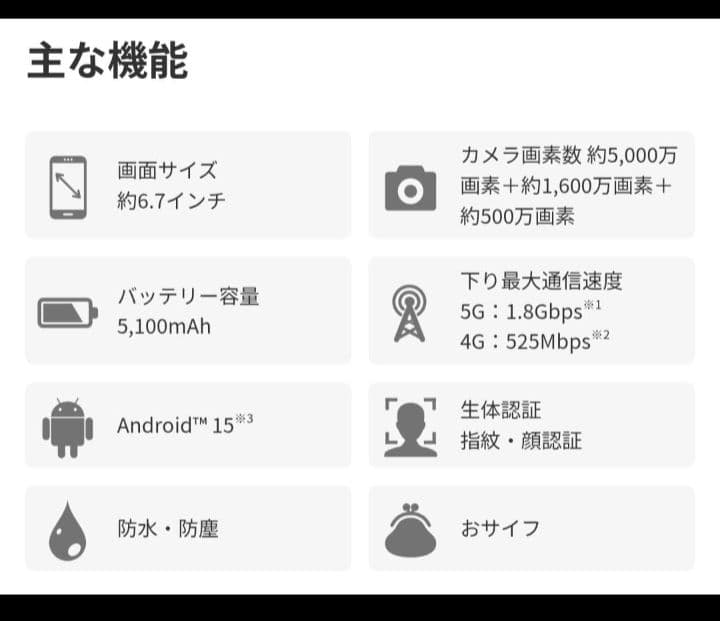 nubia S2 ブラック