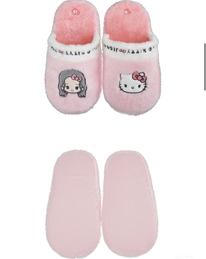 [HELLO KITTY x JISOO] ジス　ハローキティ　スリッパ