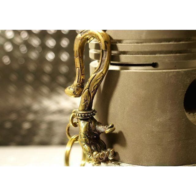 栓抜き！真鍮製（ブラス）★ハンド・キーフック★ウォレットチェーン接続★