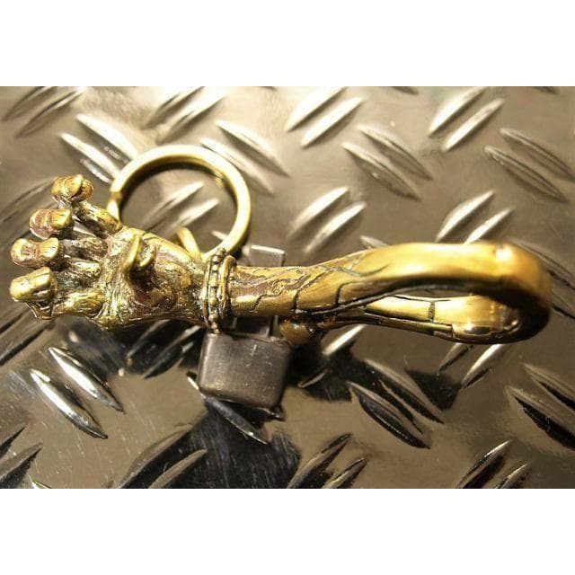 栓抜き！真鍮製（ブラス）★ハンド・キーフック★ウォレットチェーン接続★