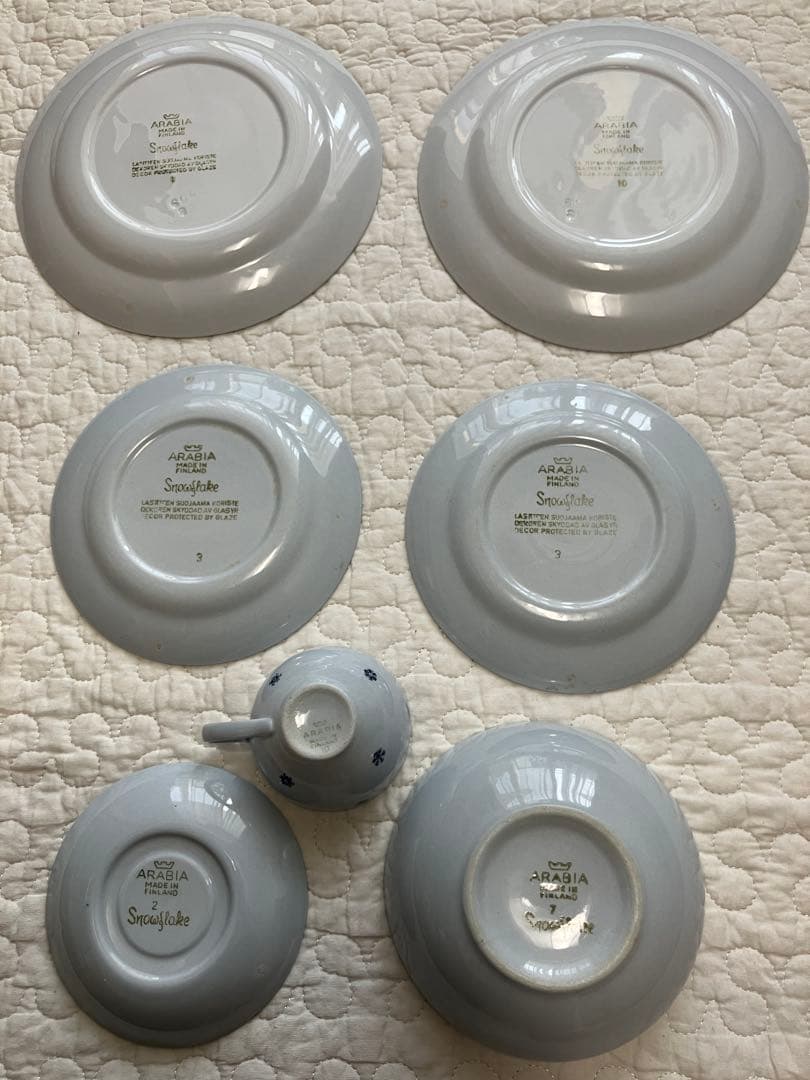 ARABIA flake ビンテージ食器 7点セット