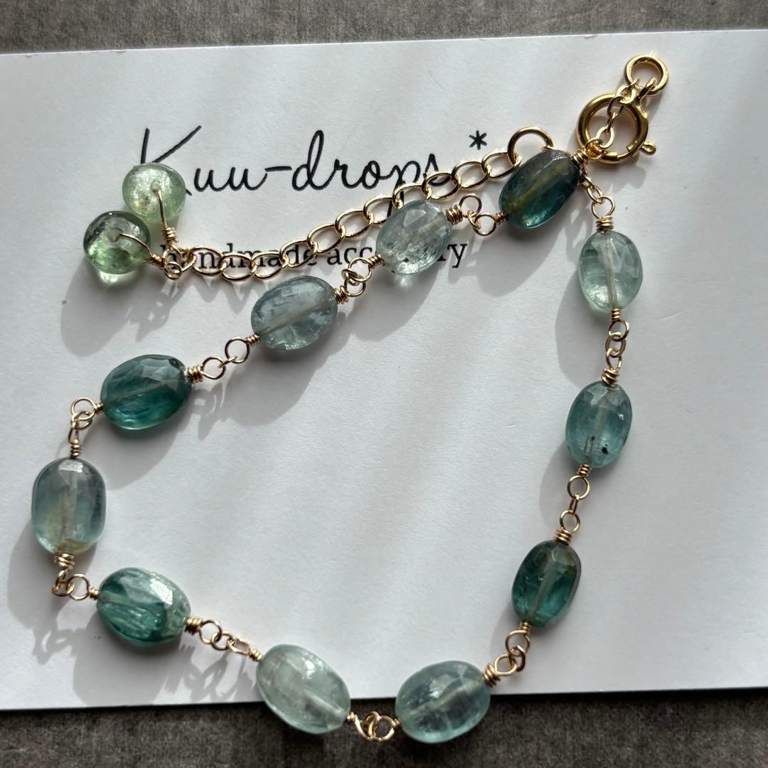 MIXカイヤナイト✴︎14kgfブレスレットB184