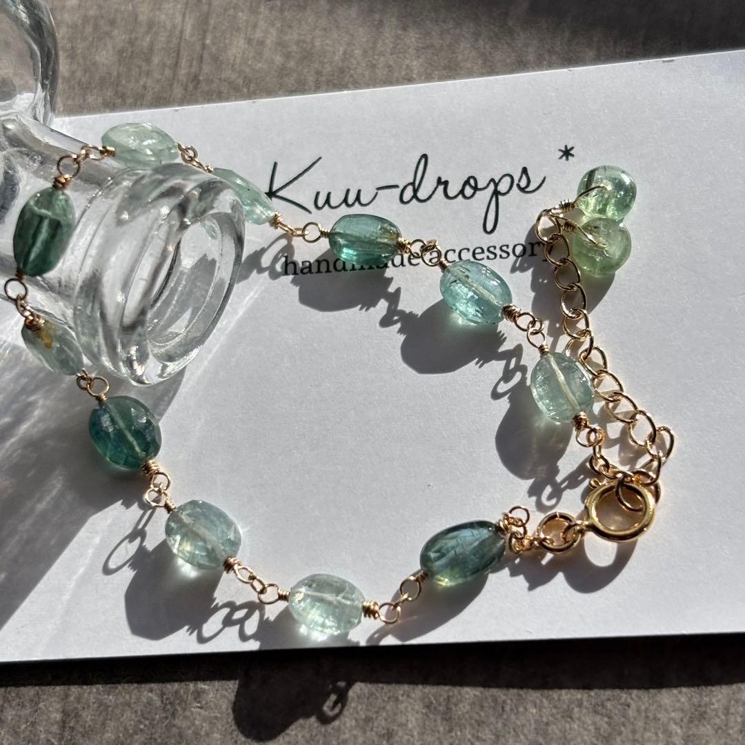 MIXカイヤナイト✴︎14kgfブレスレットB184