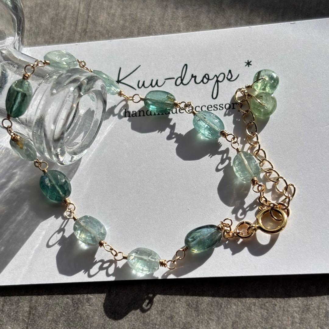 MIXカイヤナイト✴︎14kgfブレスレットB184