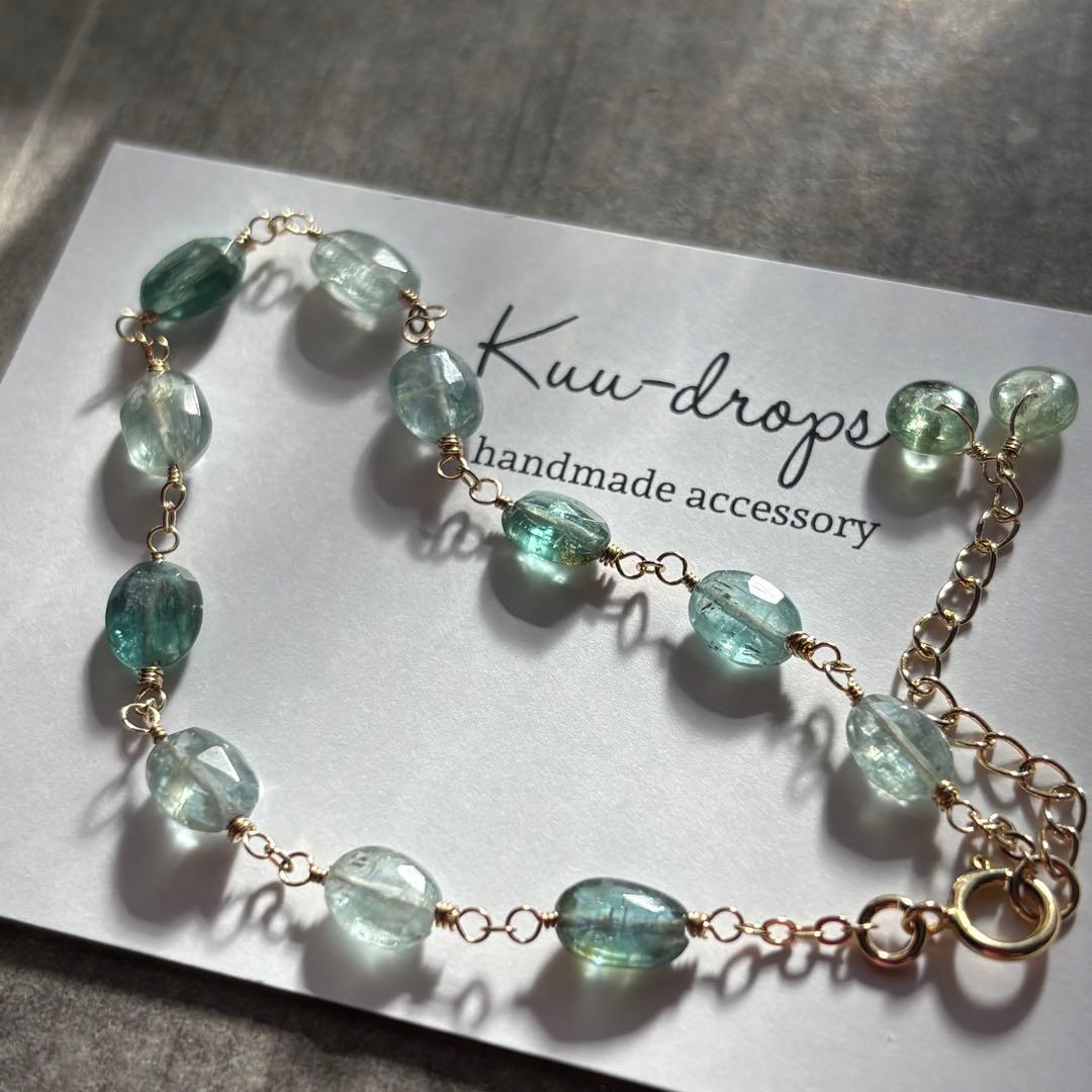 MIXカイヤナイト✴︎14kgfブレスレットB184