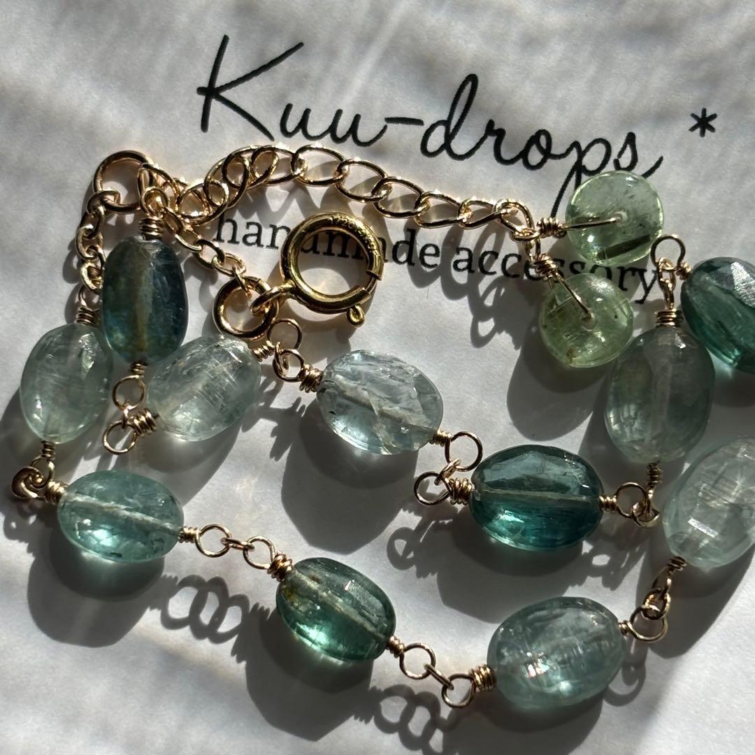 MIXカイヤナイト✴︎14kgfブレスレットB184