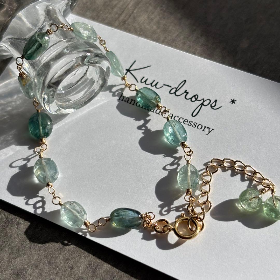 MIXカイヤナイト✴︎14kgfブレスレットB184