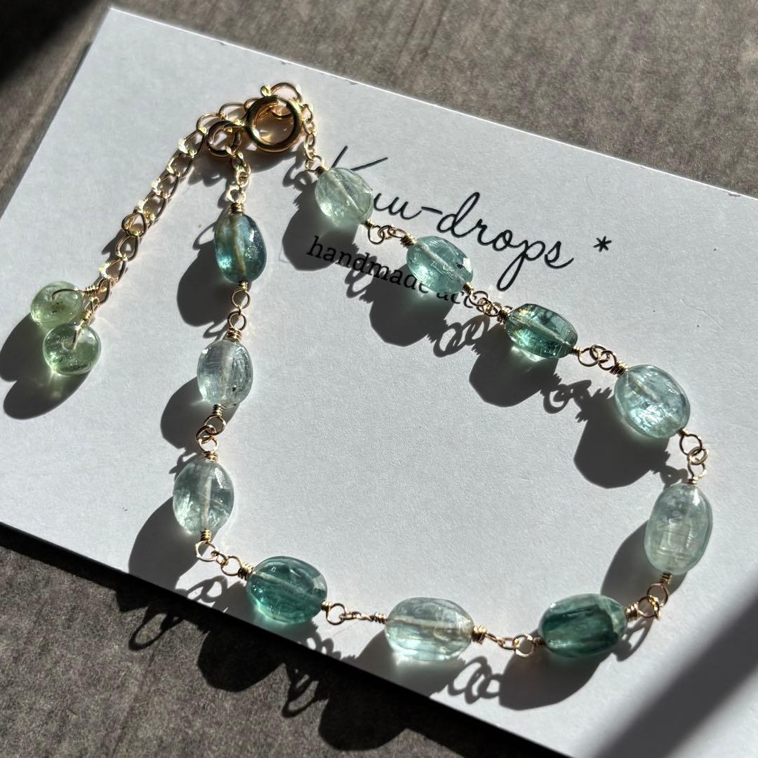 MIXカイヤナイト✴︎14kgfブレスレットB184