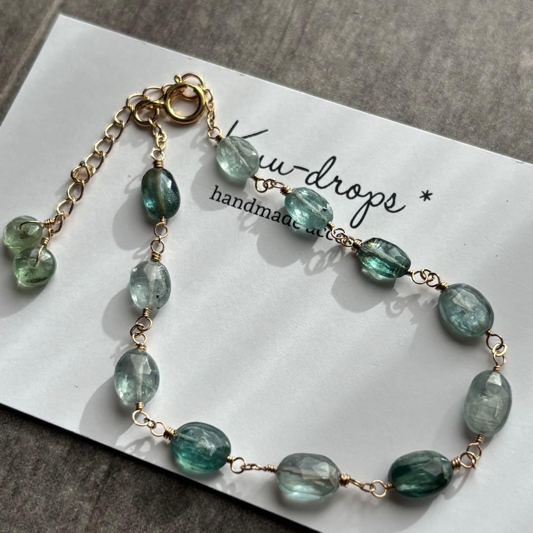 MIXカイヤナイト✴︎14kgfブレスレットB184