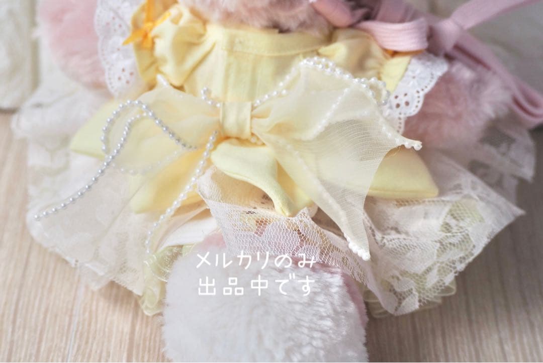 リーナベル　ショルダー　コスチューム　ハンドメイド　服　妖精　レースブルー