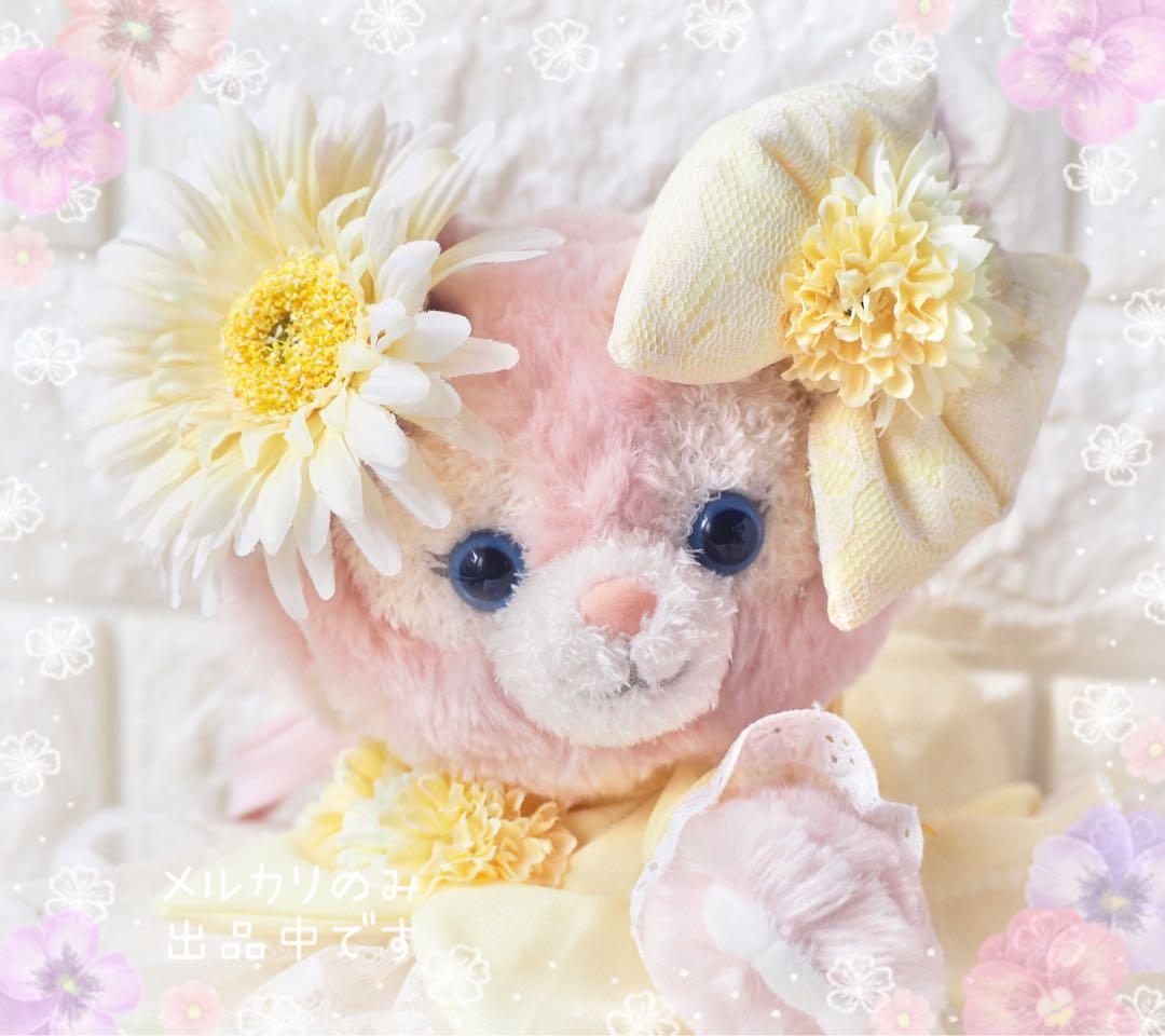 リーナベル　ショルダー　コスチューム　ハンドメイド　服　妖精　レースブルー