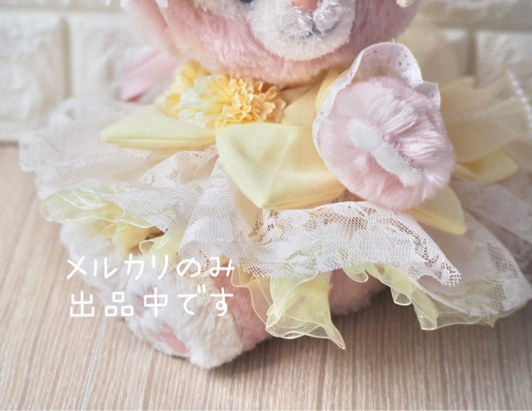 リーナベル　ショルダー　コスチューム　ハンドメイド　服　妖精　レースブルー