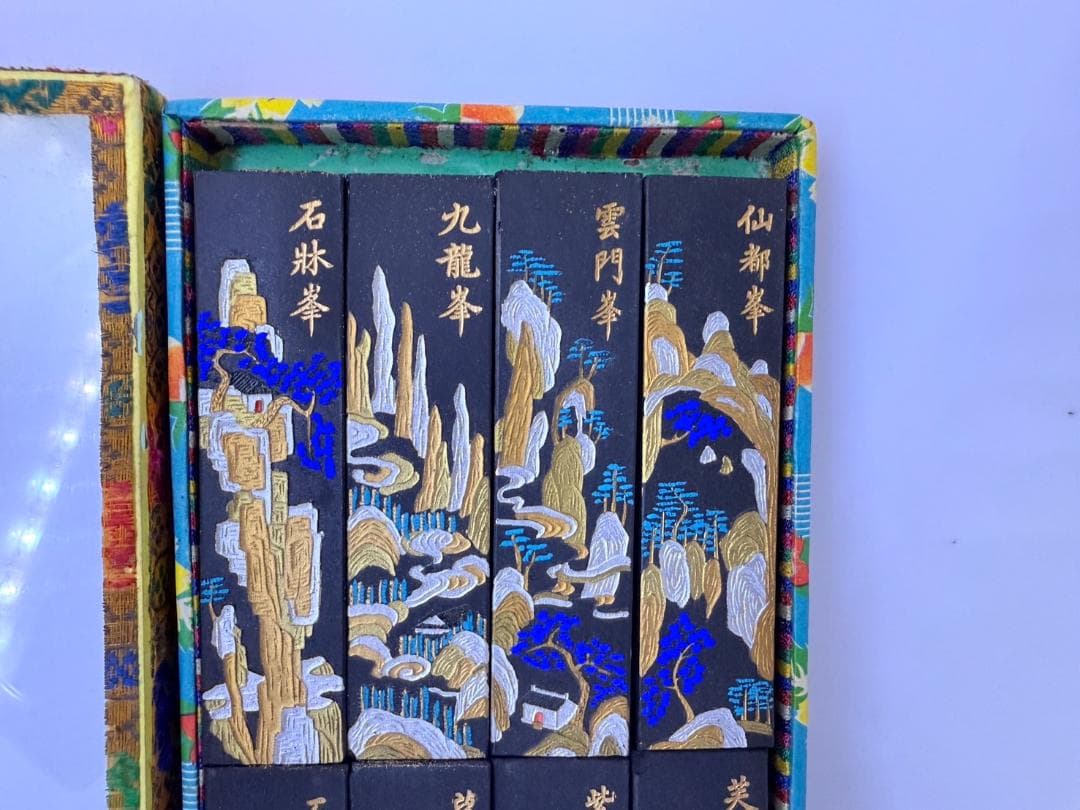 未使用 中国墨 黄山風景 8本セット 加香墨 古墨 書道 固形墨 中国美術