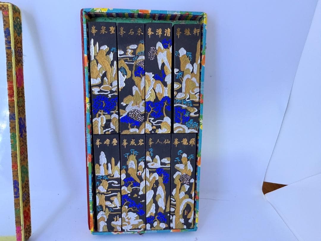 未使用 中国墨 黄山風景 8本セット 加香墨 古墨 書道 固形墨 中国美術