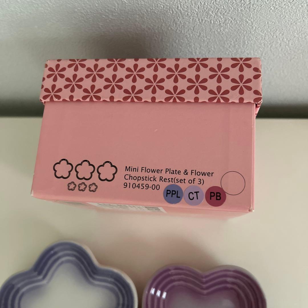 LE CREUSET ミニフラワーペタル&フラワーチョップスティックレスト 6点
