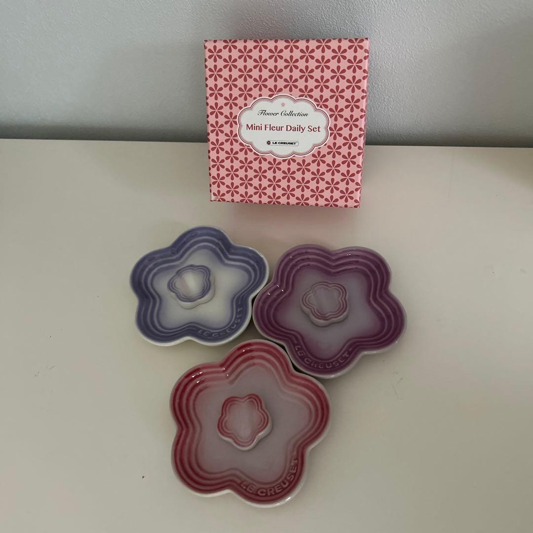LE CREUSET ミニフラワーペタル&フラワーチョップスティックレスト 6点