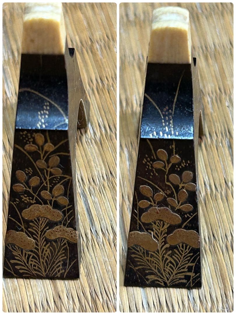 希少　琴　筝　13弦　鼈甲　蒔絵　琴柱　弦楽器　工芸品　源氏物語　ダメージ品