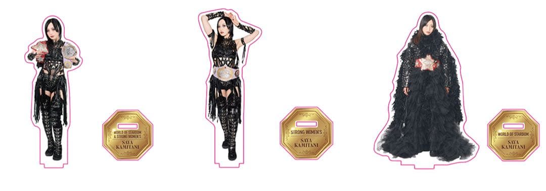 上谷沙弥　ベルトアクリルスタンド　スターダム　STARDOM