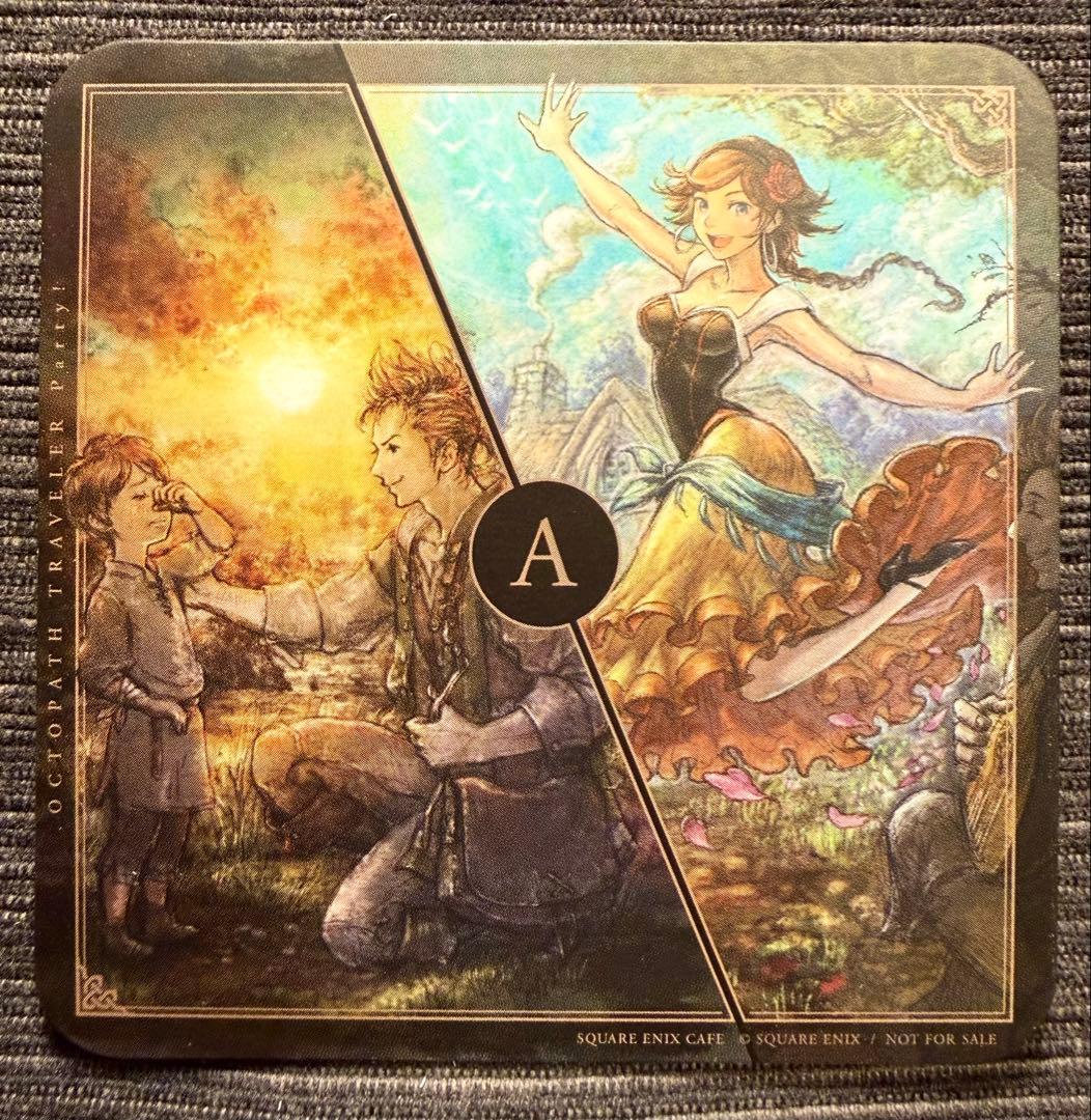 オクトパストラベラー コラボ カフェ特典コースター：後期コンプセット